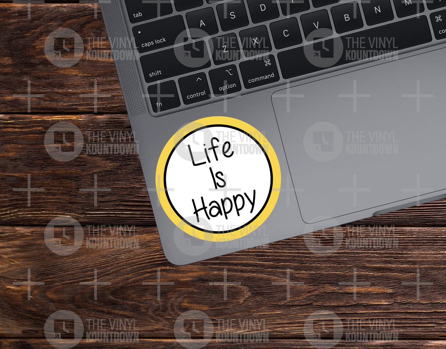 Life Is Happy | Frank Reynolds, Danny DeVito Quote | Funny It's Always Sunny Sticker for Laptop, Bottle, Phone, Computer | High Quality Vinyl Sticker