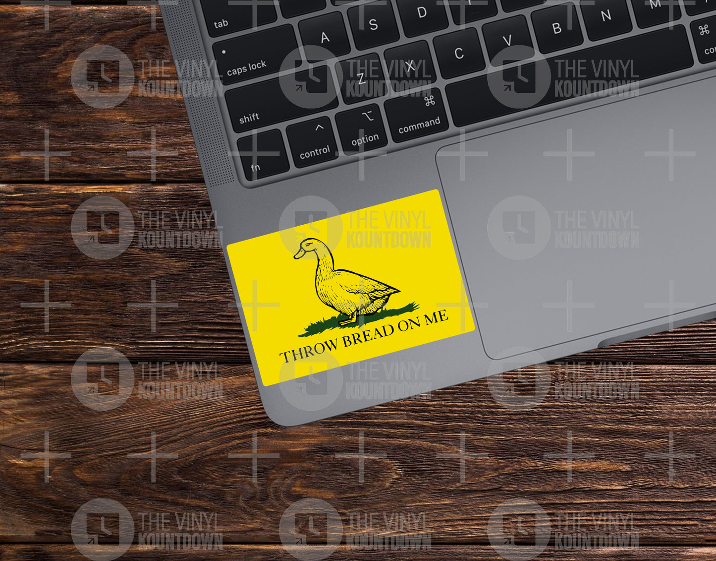 Throw Bread On Me | Funny Goose, Duck, Don't Tread on Me, Gadsden Sticker | For Bottle, Flask, Toolbox, Hard Hat | Quality Vinyl Sticker