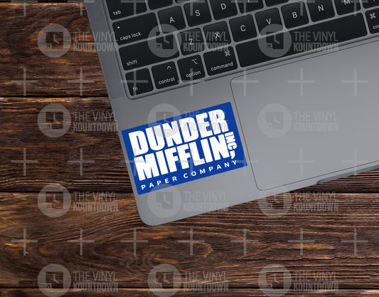 Dunder Mifflin Paper Company Inc | Funny Sticker for Toolbox Water Bottle, Phone, Computer, Or The Office | High Quality Vinyl Sticker