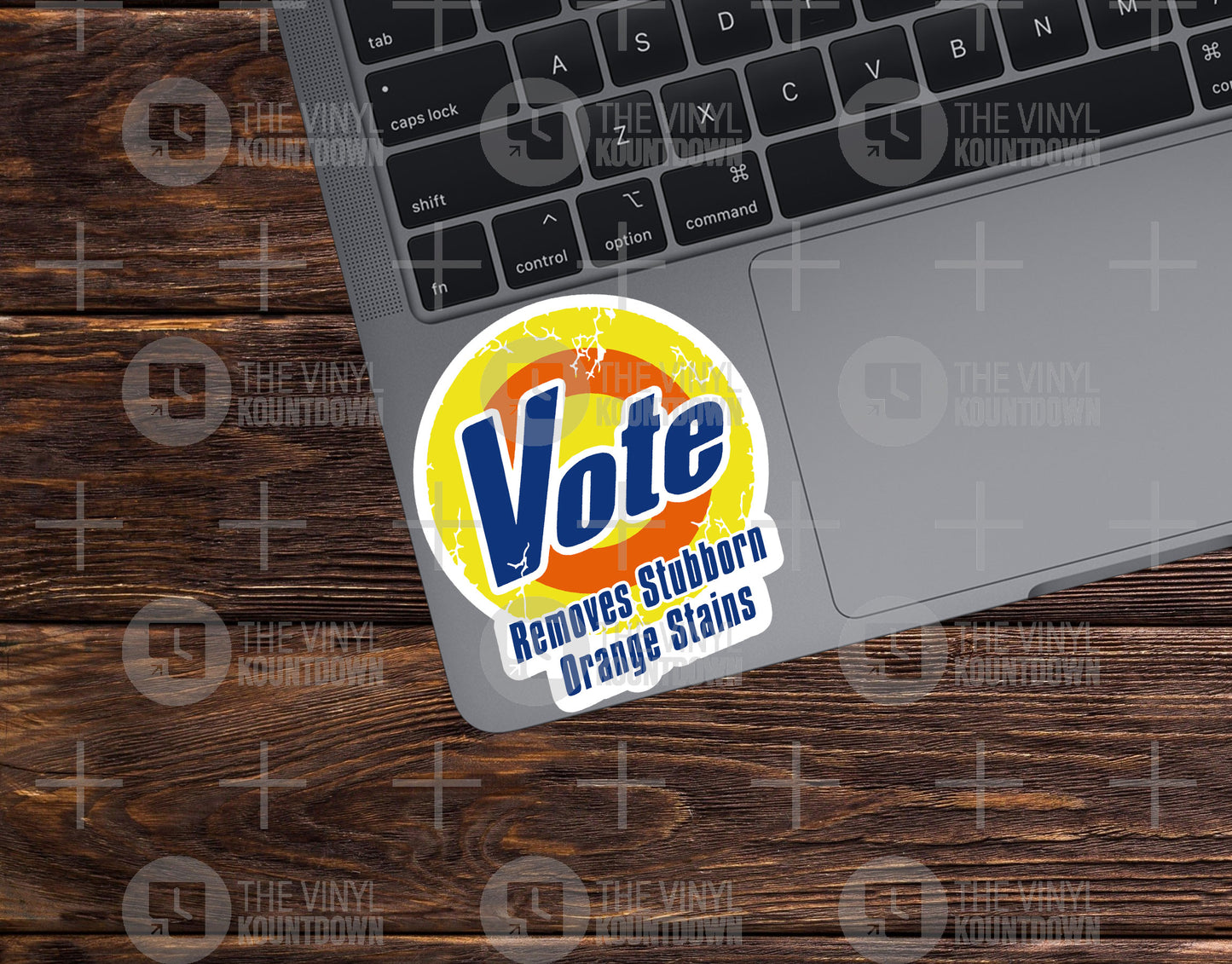 Vote Removes Stubborn Orange Stains  | Fight Tyranny | Social Justice Sticker for Laptop, Water Bottle | High Quality Vinyl Sticker