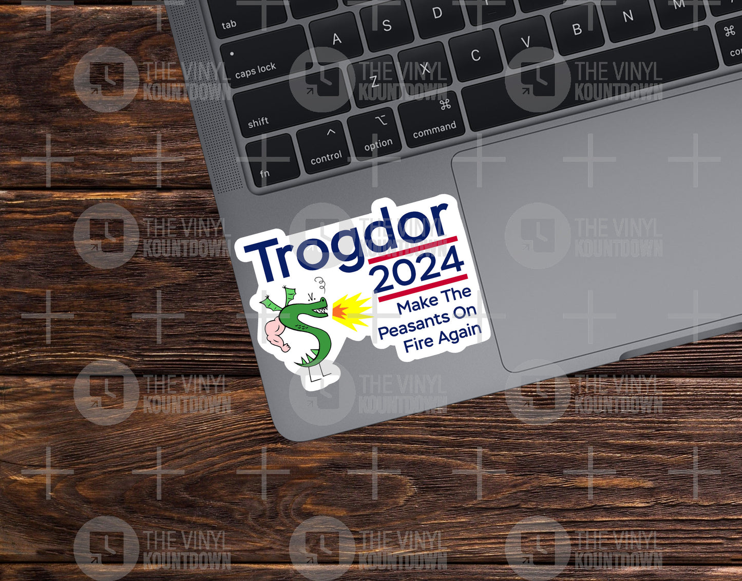 Trogdor 2024 | Make The Peasants On Fire Again | Trogdor The Burninator | Funny Nostalgic Cartoon Dragon Sticker | Quality Vinyl Sticker