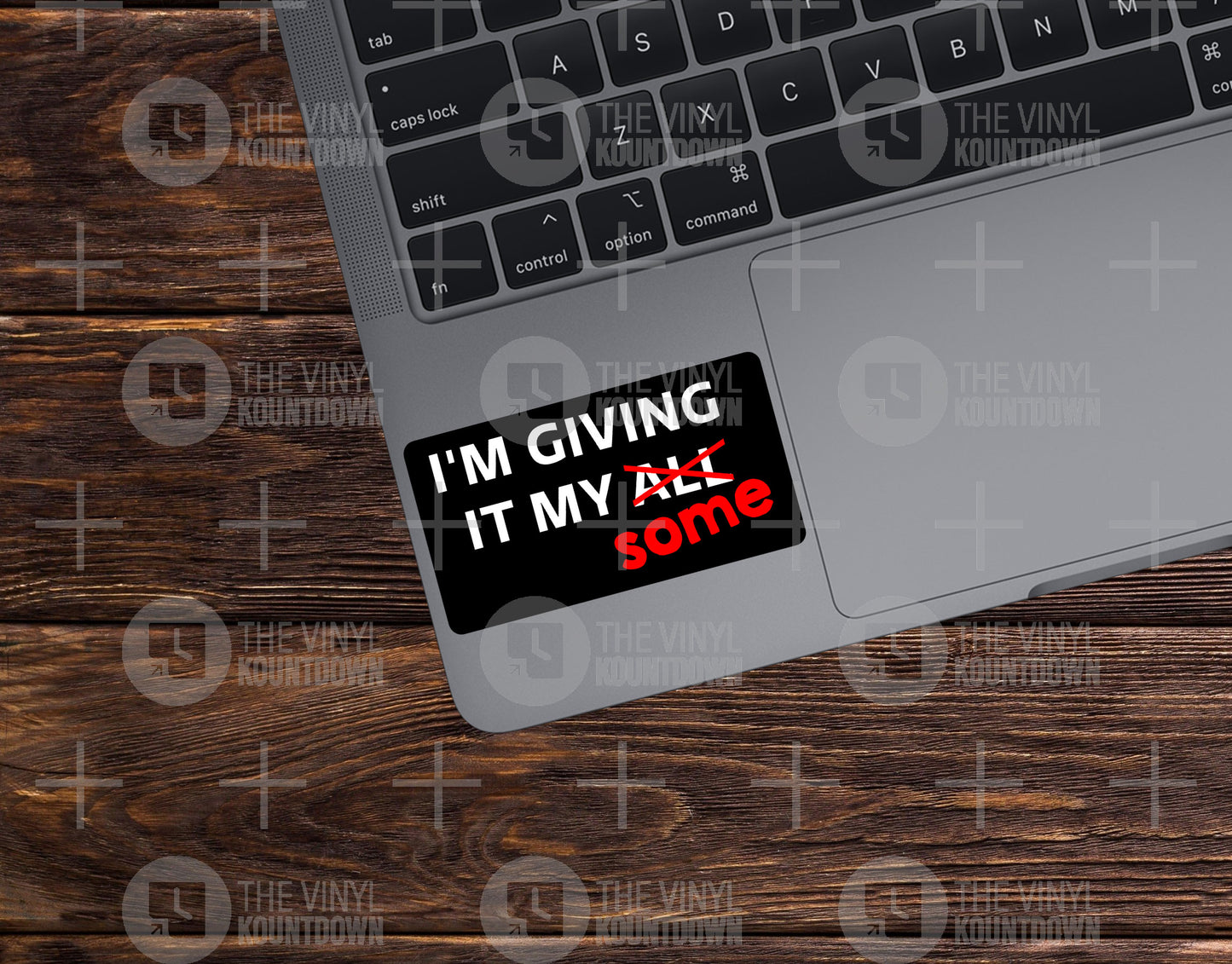 I'm Giving It My Some | Funny Lazy, Half-Ass, Procrastination, Meme Sticker For Laptop, Bottle, Hydroflask, Phone, Hard Hat, Toolbox | Quality Vinyl Sticker