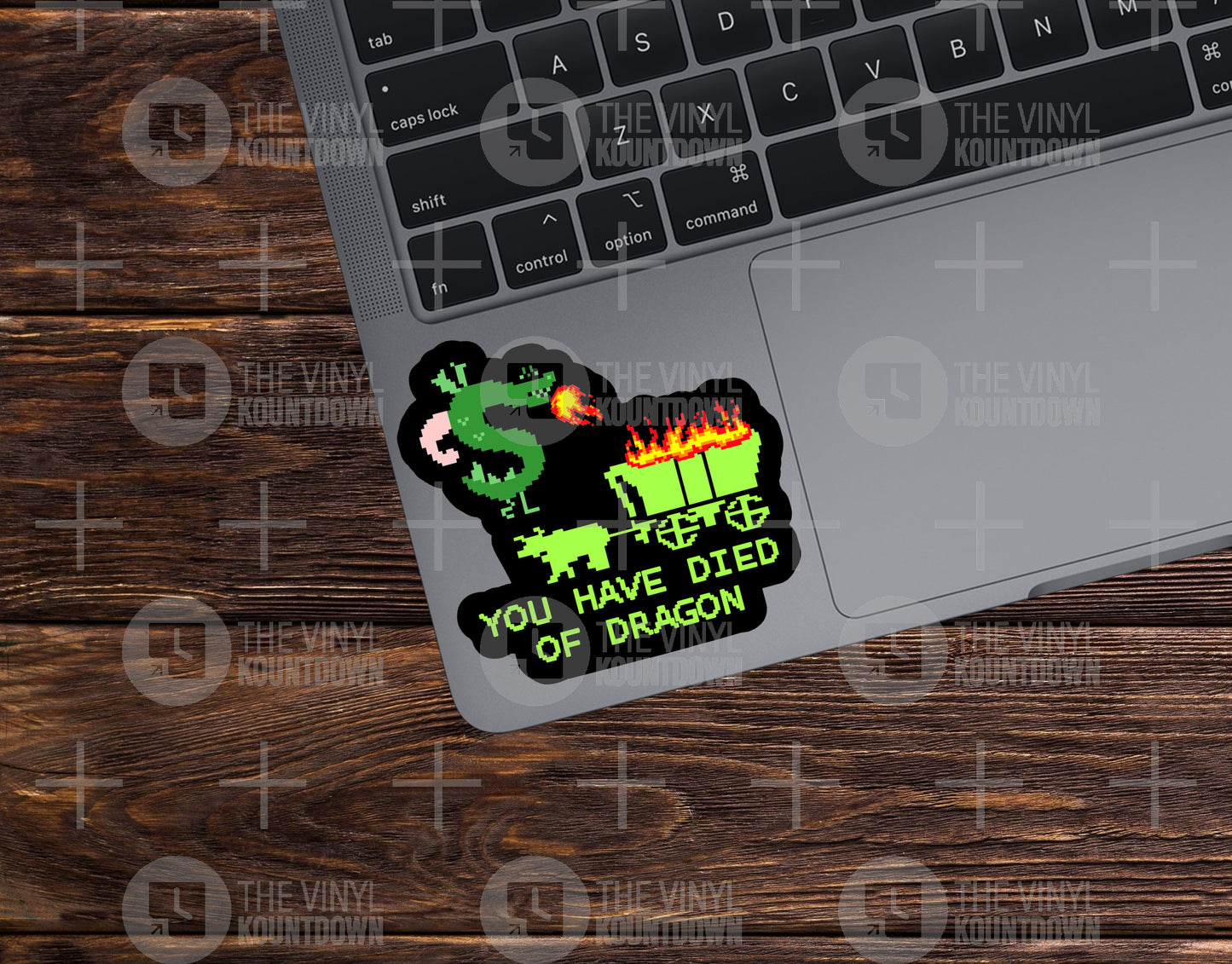 You Have Died of Dragon | Funny Trogdor, Oregon Trail, Throwback for Laptop, Bottle, Phone, Computer | High Quality Vinyl Sticker