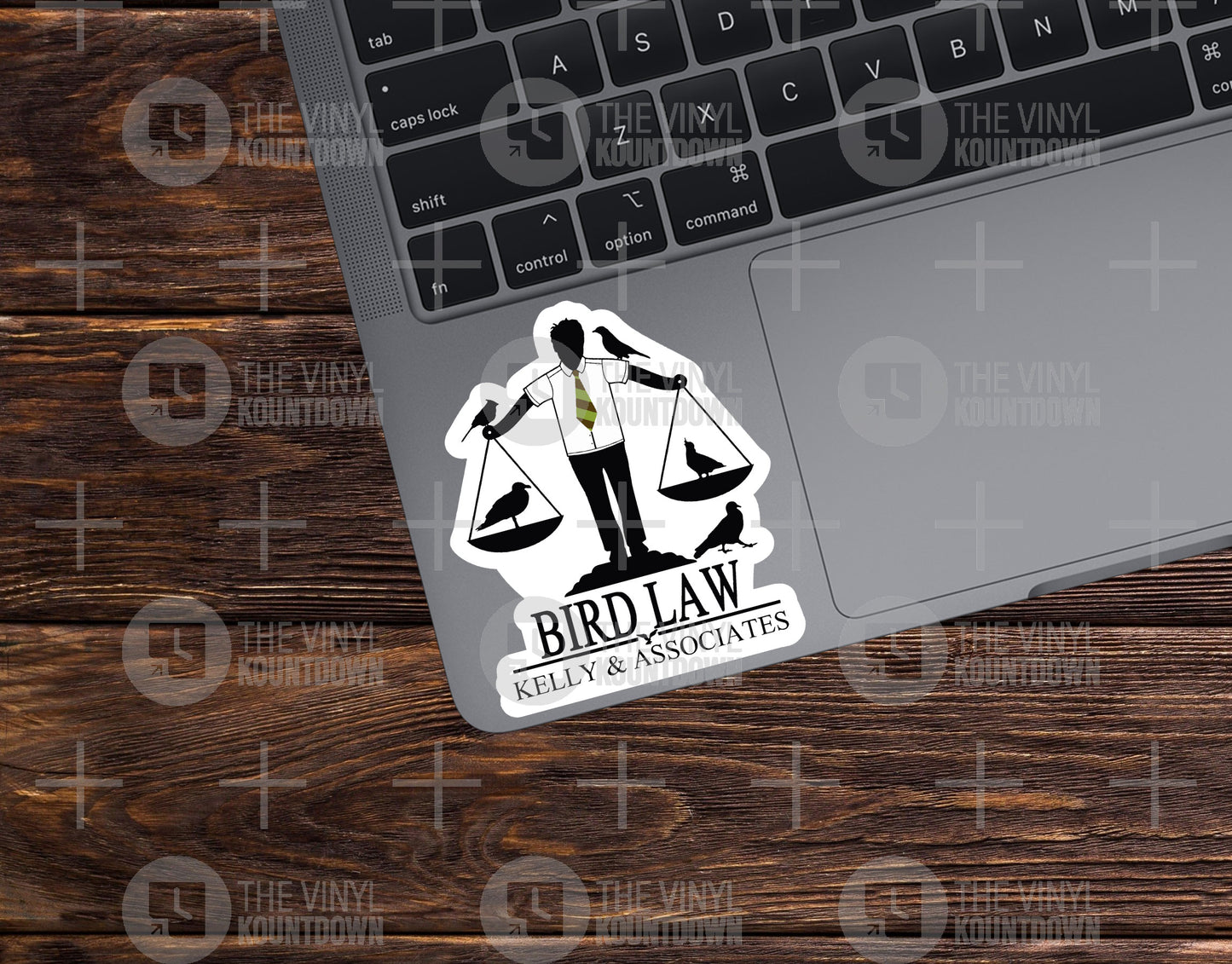 Bird Law Kelly & Associates | Funny Charlie, It's Always Sunny Sticker for Laptop, Water Bottle, Phone, Cup, PC | High Quality Vinyl Sticker