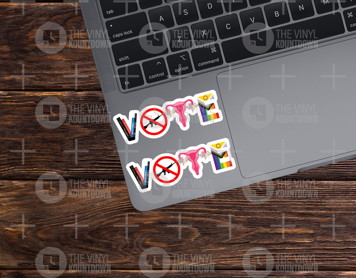 VOTE! | 2pc | Fight Tyranny | Progressive, Equality, Diversity, Social Justice, Gun Control Sticker for Laptop, Water Bottle | High Quality Vinyl Sticker