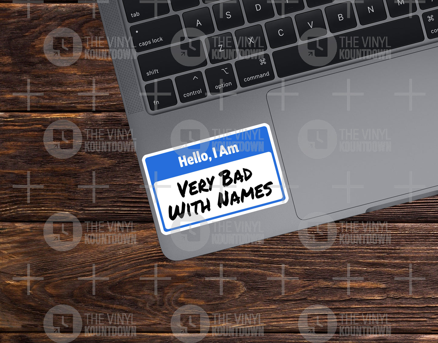 Hello I Am Bad With Names | Funny Nametag Sticker For Laptop, Bottle, Hydroflask, Phone, Hard Hat, Toolbox, Car | High Quality Vinyl Sticker