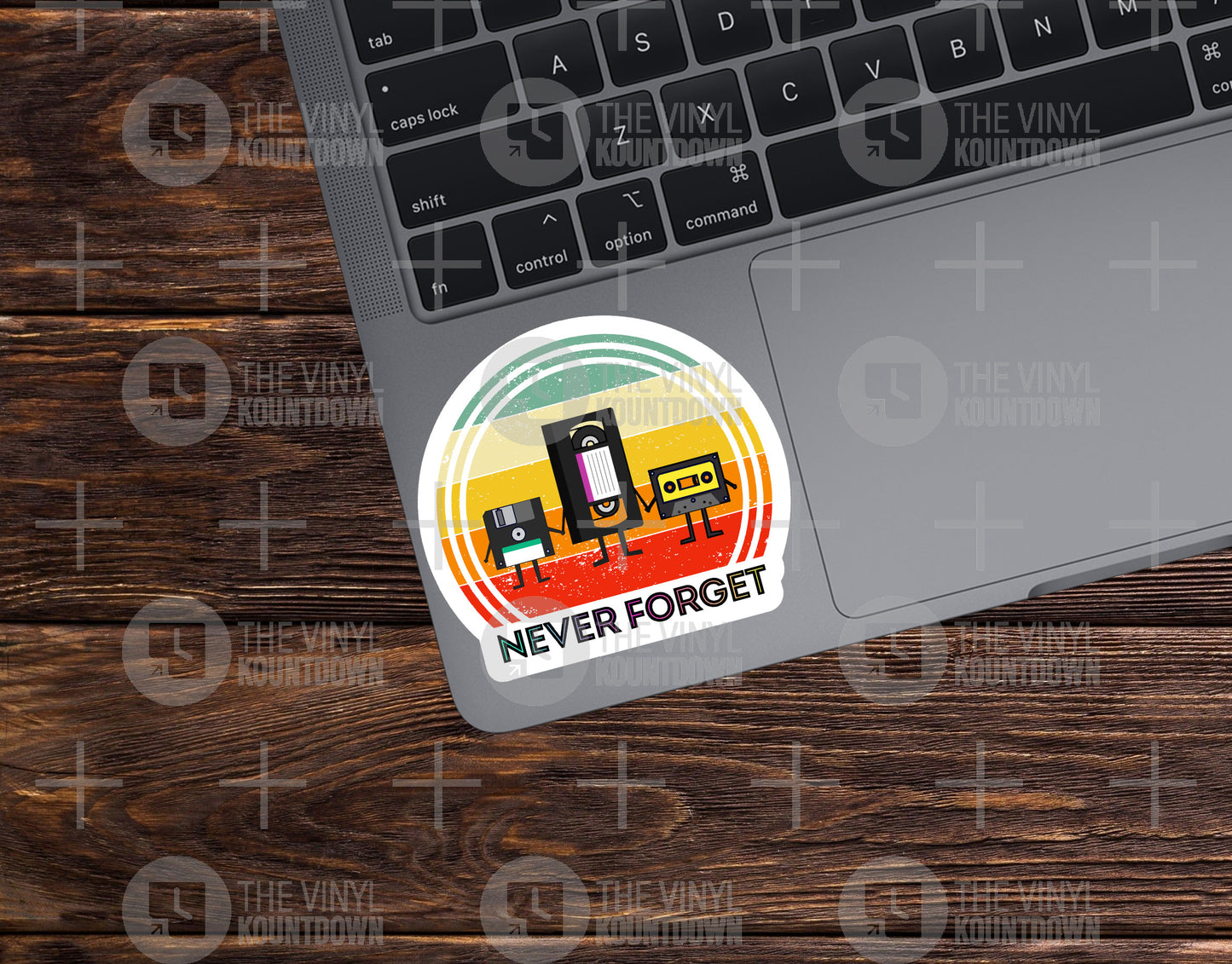 Never Forget | Funny VHS, Floppy Disk, Cassette Tape, Retro Sticker for Toolbox, Hard Hat, Laptop, Water Bottle | Quality Vinyl Sticker