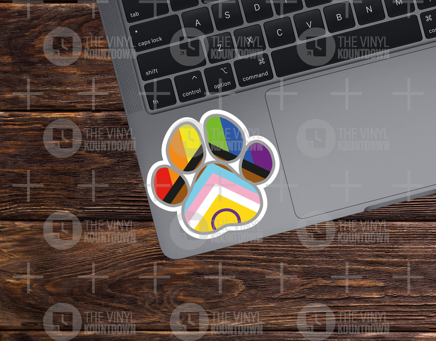 Pride Paw Print | LGBTQ+, Diversity, Equity, Inclusion, Social Justice | High Quality Vinyl Sticker