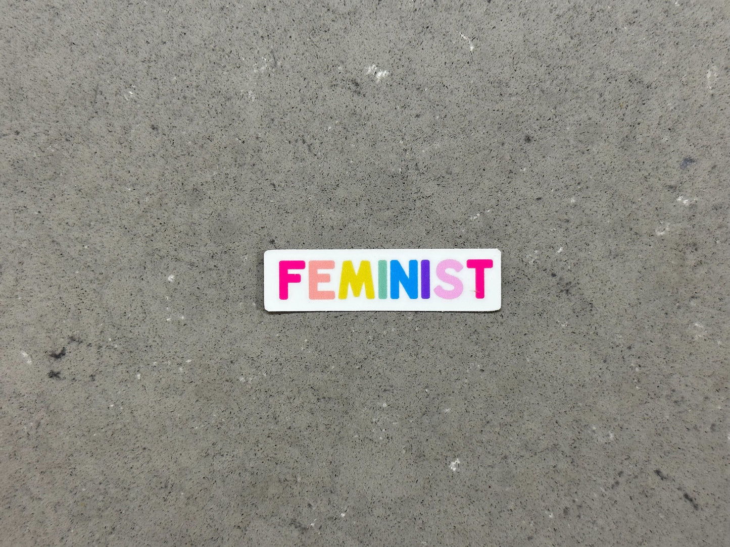 Feminist Rainbow Sticker | Liberal, Democrat, BLM, LGBTQ+, Pro Diversity, Equity, and Inclusion | High Quality Vinyl Sticker