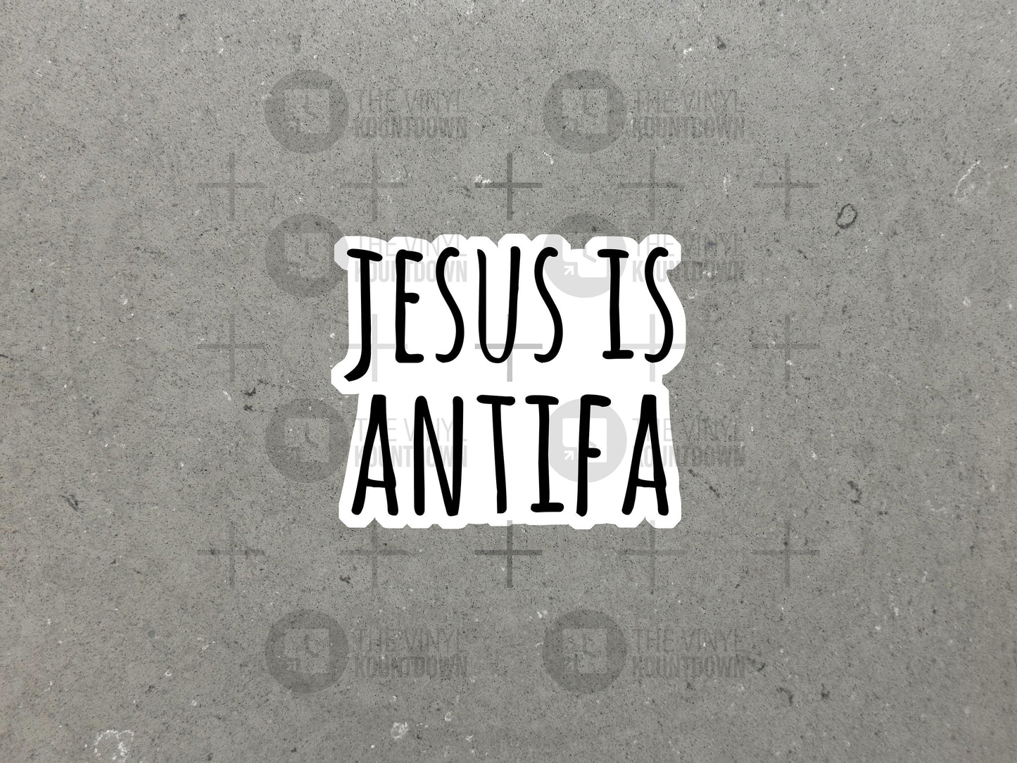 Jesus is Antifa | Equality For All | Liberal, Anti-Christian Nationalist, Anti-Republican Bigot High Quality Vinyl Sticker