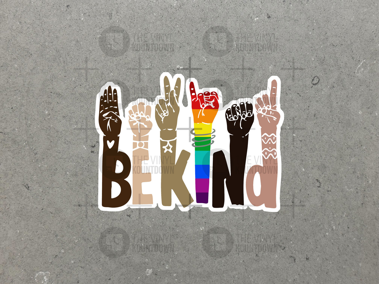 Be Kind Sign Language Sticker | Equality | Liberal, Democrat, BLM, LGBTQ+, Diversity, Equity, Inclusion Social Justice | High Quality Vinyl