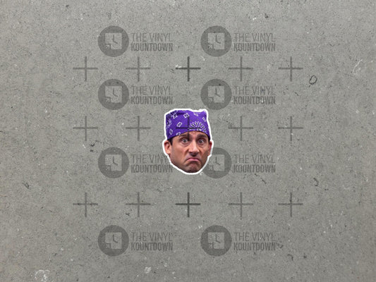 Prison Mike! | Funny Michael Scott Sticker for Toolbox Laptop, Water Bottle, Phone, Computer, Or The Office | High Quality Vinyl Sticker