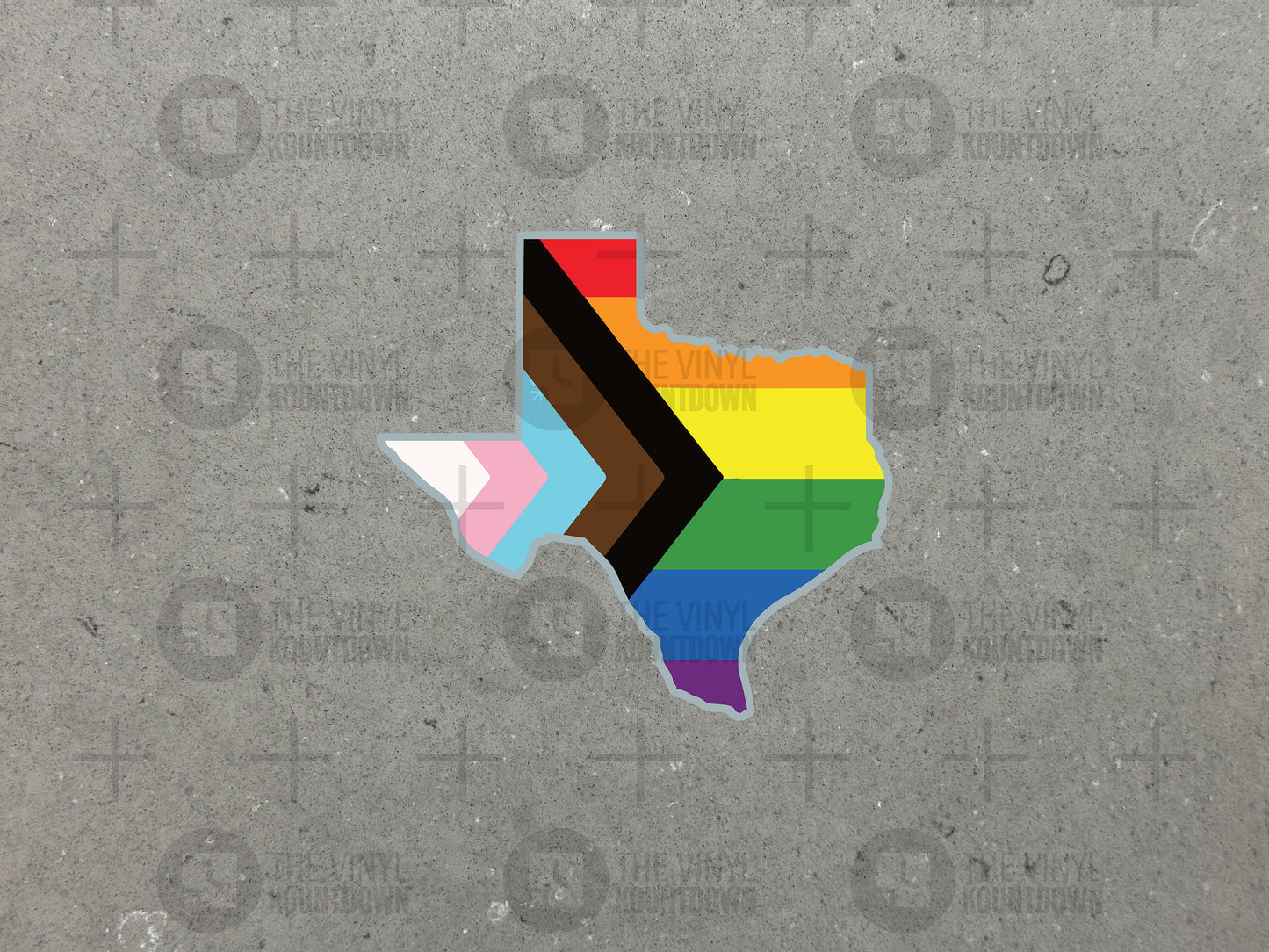 Texas Pride! | Lone Star State Pride & Progress | Pro Liberal, Democrat, BLM, LGBTQ+, Pro Diversity, Equity, Inclusion | High Quality Vinyl