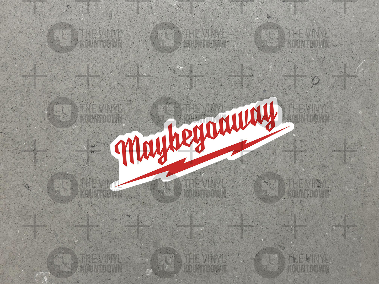 Maybegoaway | Funny Tool Sticker for Toolbox Laptop, Water Bottle, Phone, Computer | High Quality Vinyl Sticker