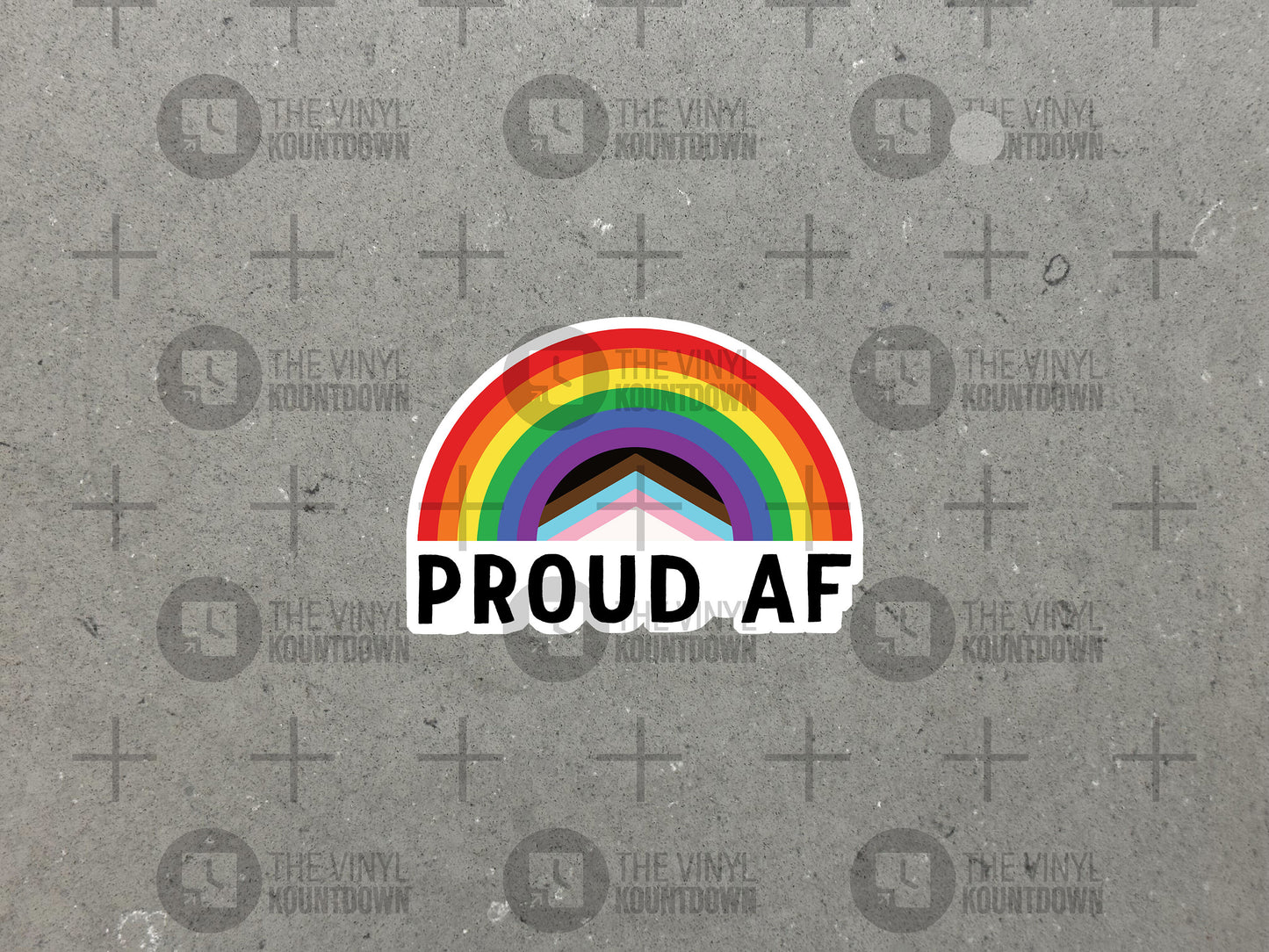 Proud AF | Pride Month Rainbow Sticker! | Liberal, Democrat, BLM, LGBTQ+, Pro Diversity, Equity, Inclusion | High Quality Vinyl