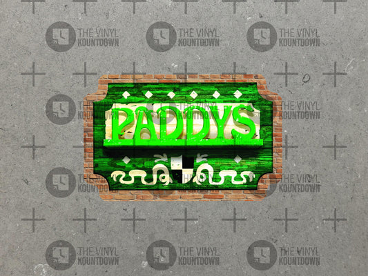 Paddy's Pub | Worst Bar in Philly! | Funny It's Always Sunny Sticker for Laptop, Water Bottle, Phone, Computer | High Quality Vinyl Sticker