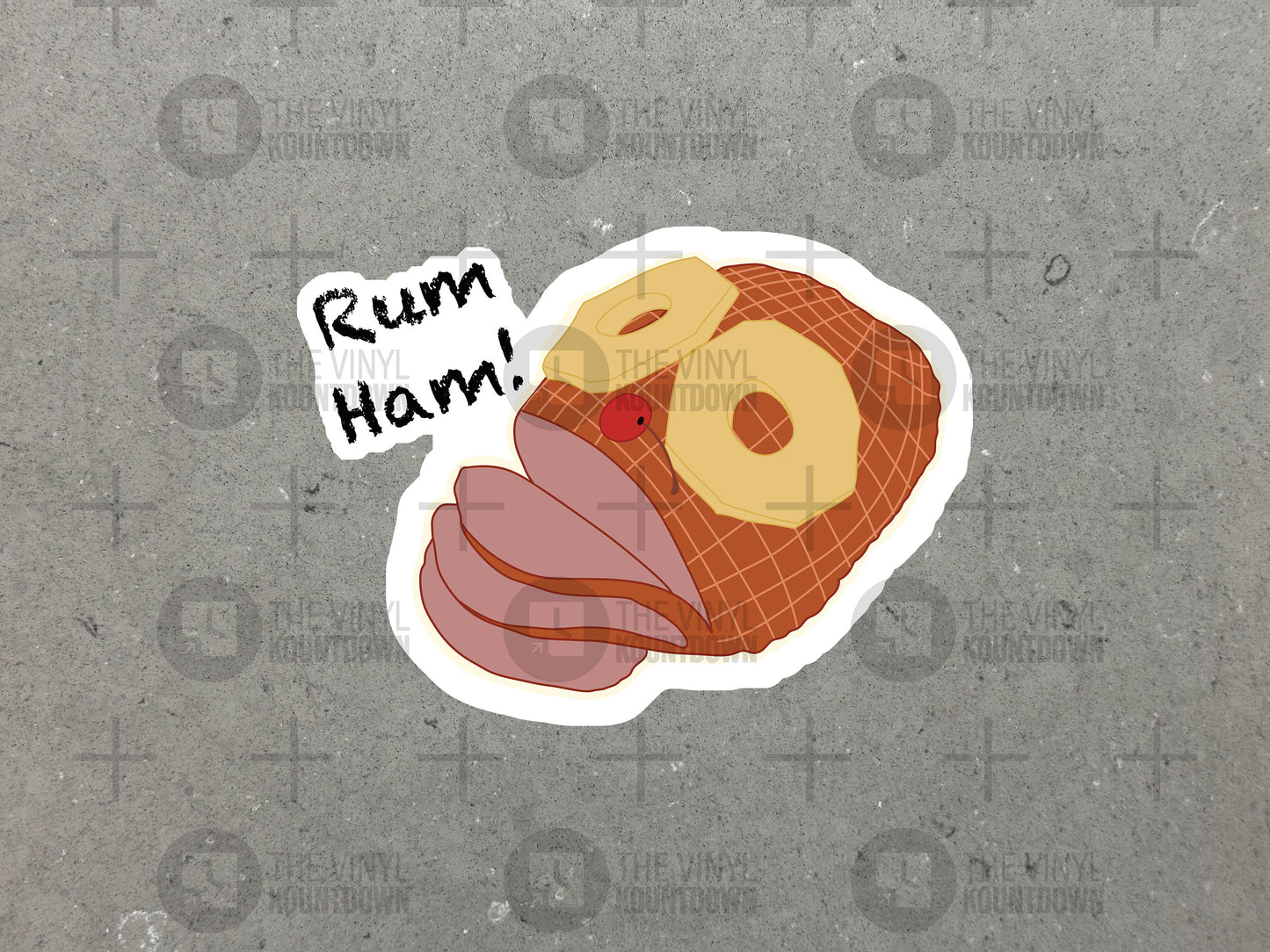 RUM HAM! | Funny Frank Reynolds It's Always Sunny Sticker for Laptop, Water Bottle, Phone, Toolbox | High Quality Vinyl Sticker