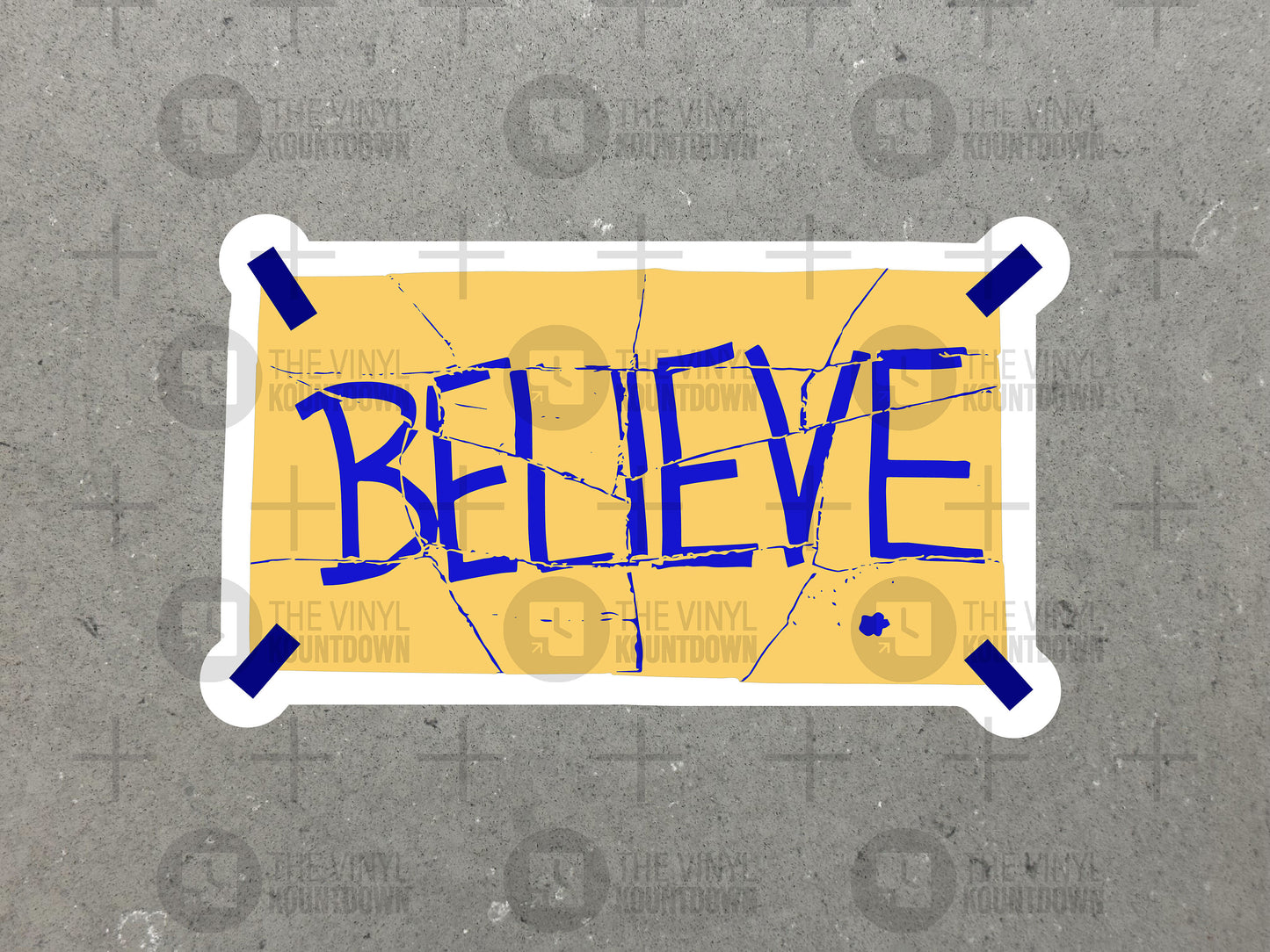 Believe! | Ripped Inspirational Ted Lasso Sticker