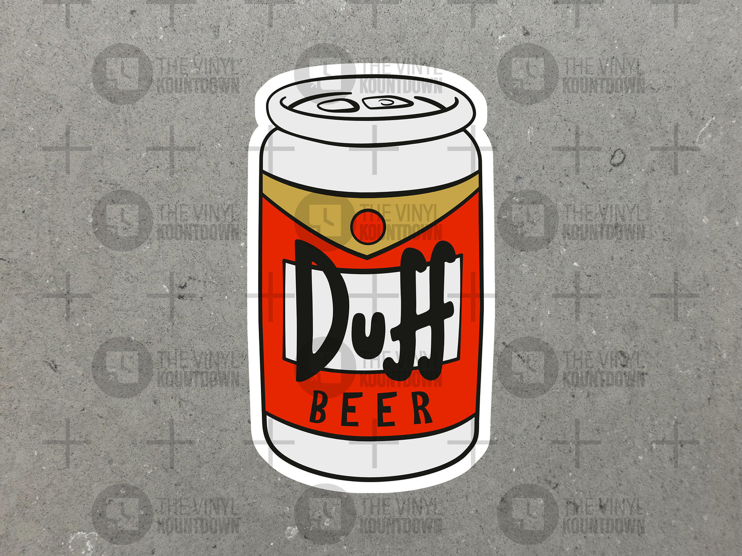 Duff Beer! | Funny Cartoon Beer Sticker for Toolbox, Hard Hat, Laptop, Water Bottle, Computer | High Quality Vinyl Sticker