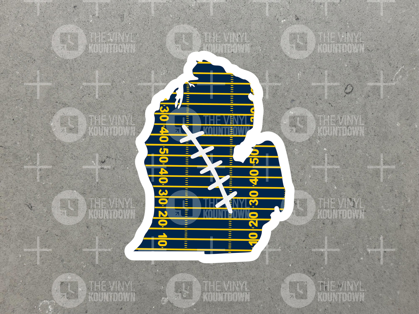 Michigan Football Sticker | Great Lakes State for Laptop, Water Bottle, Phone, Computer | High Quality Vinyl Sticker