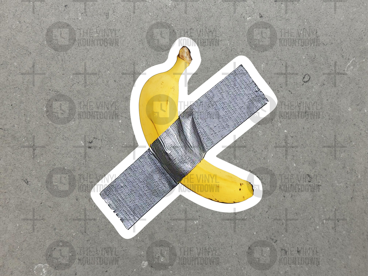 Banana Duct Taped To A Wall | Funny Art Meme Sticker For Laptop, Bottle, Hydroflask, Phone, Hard Hat, Toolbox | High Quality Vinyl Sticker