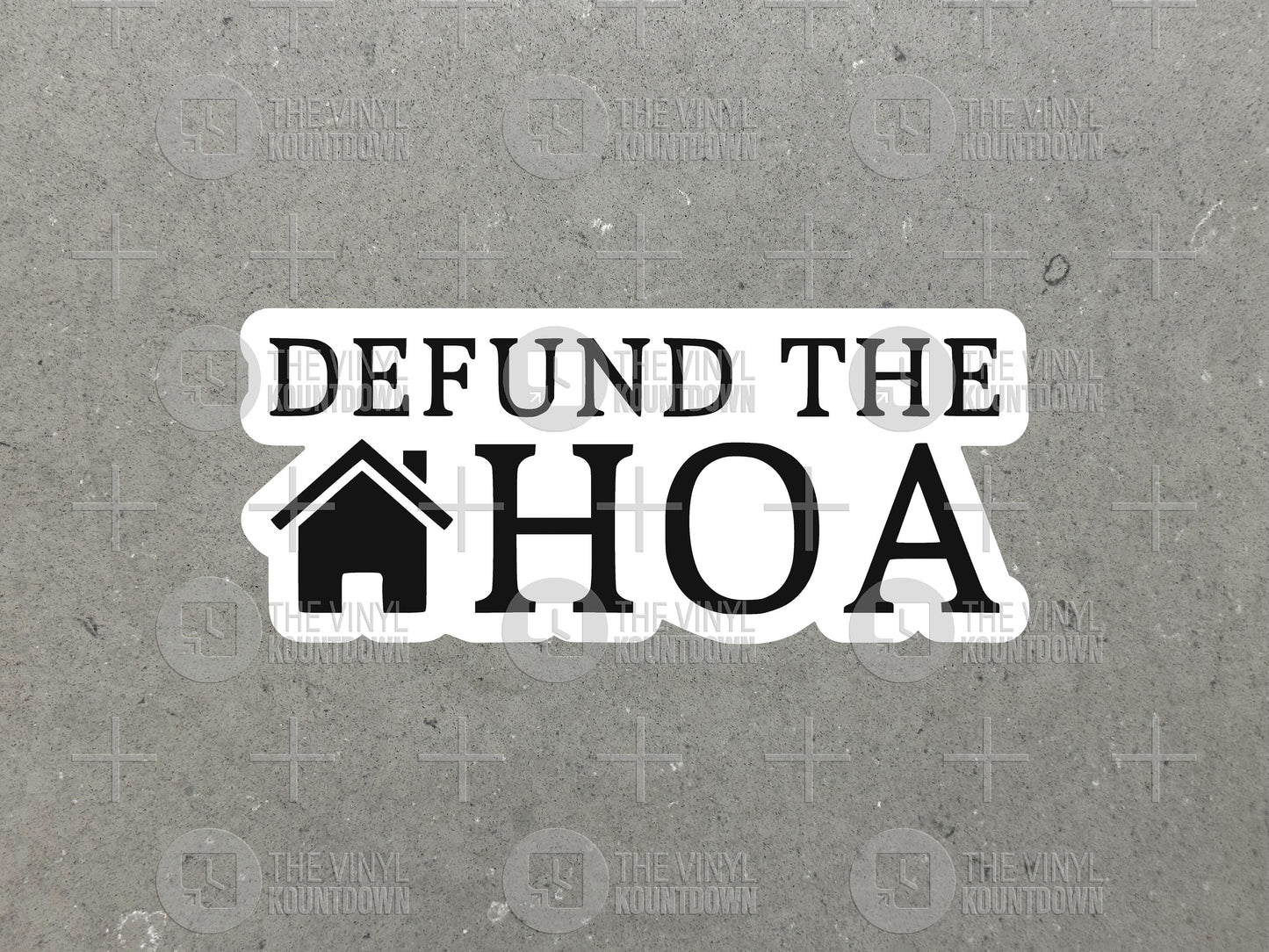 Defund the HOA! | Funny Homeowner Gift Sticker for Toolbox, Hard Hat, Laptop, Water Bottle, Phone, Computer | High Quality Vinyl Sticker