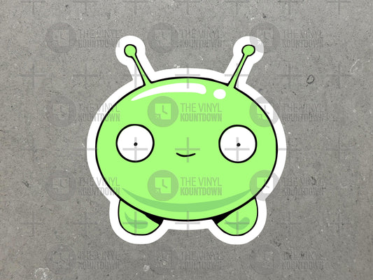 Mooncake Cute Alien | Funny Final Space TV Show Sticker for Laptop, Bottle, Toolbox, Hard Hat, Flask, Phone, PC | High Quality Vinyl Sticker