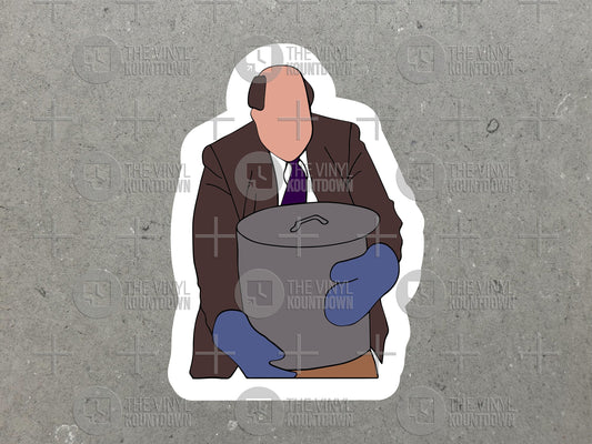 Kevin's Famous Chili! | Funny Kevin Sticker for Toolbox, Laptop, Water Bottle, Phone, Computer, Or The Office | High Quality Vinyl Sticker