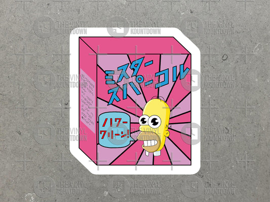 Mr. Sparkle! | Funny Japanese Springfield Detergent Sticker for Toolbox, Hard Hat, Laptop, Water Bottle, PC | High Quality Vinyl Sticker