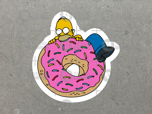 MMM DONUT! | Funny Homer Sticker for Toolbox, Hard Hat, Laptop, Water Bottle, Computer, Toolbox, Journal, Planner | Quality Vinyl Sticker