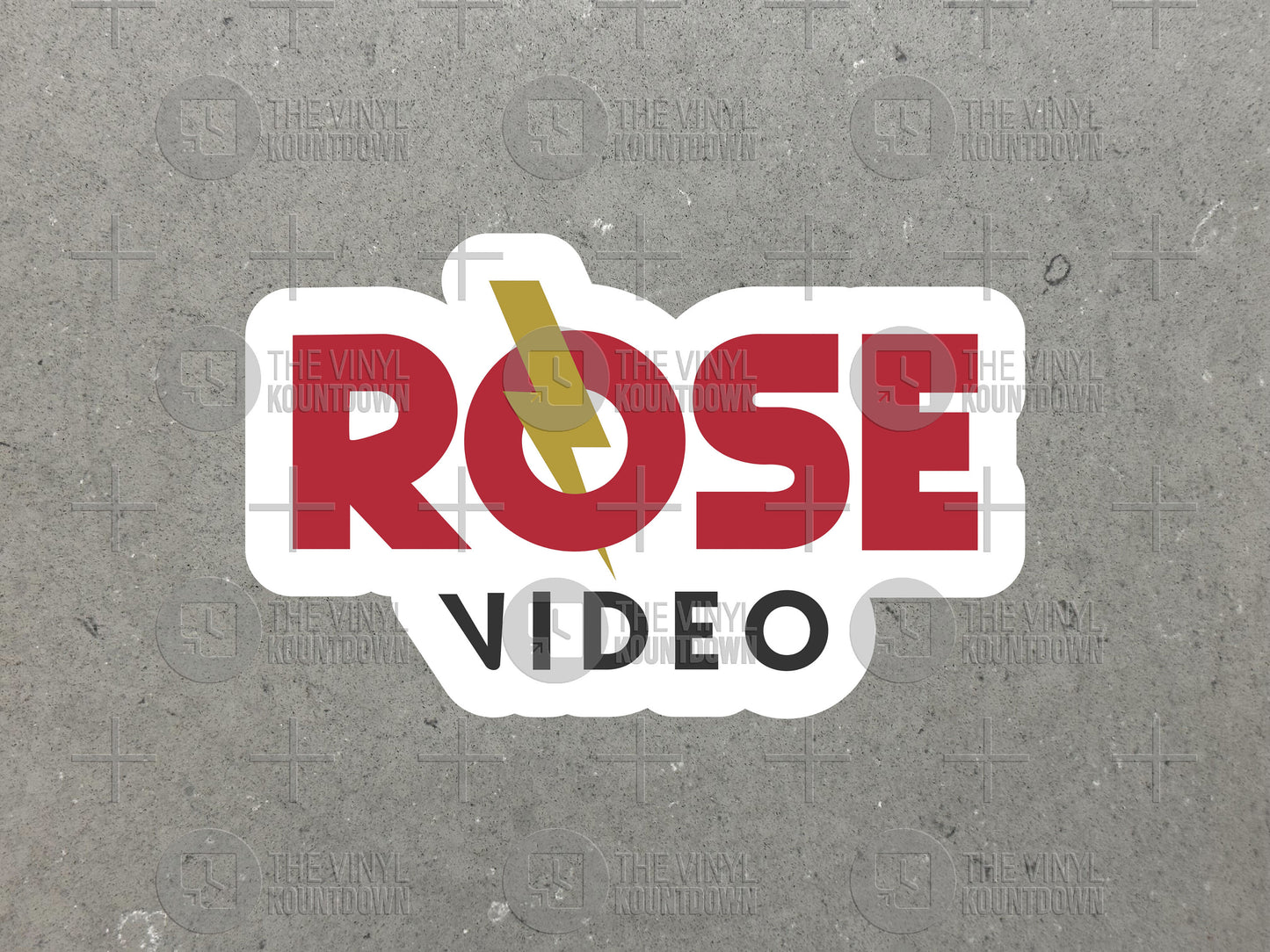 Rose Video Logo | Funny Schitt's Creek Sticker For Laptop, Bottle, Hydroflask, Phone, Hard Hat, Toolbox | High Quality Vinyl Sticker