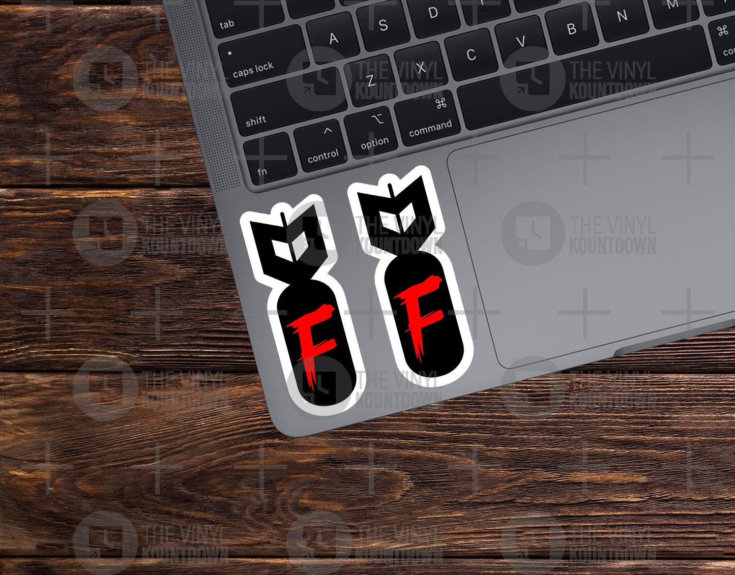 F Bomb! | 2pc | Funny Swearing Sticker for Toolbox, Hard Hat, Laptop, Water Bottle, Phone, Hydroflask, Computer | High Quality Vinyl Sticker