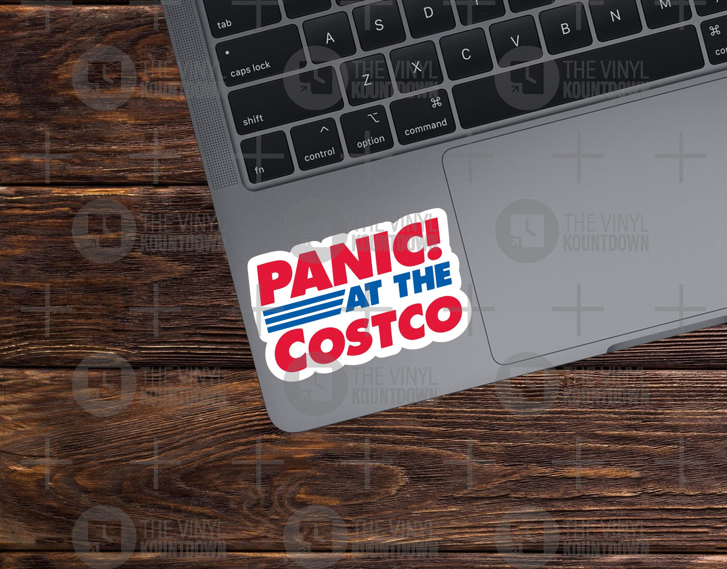 Panic! At The Costco | Funny Hot Dog Meme Sticker For Laptop, Bottle, Hydroflask, Phone, Hard Hat, Toolbox | High Quality Vinyl Sticker