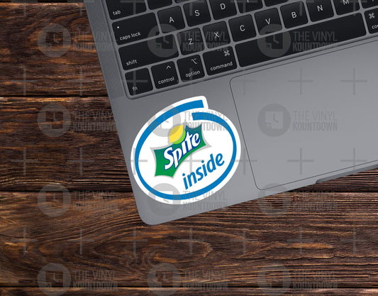 Spite Inside | Funny Sarcastic Lemon Lime Sticker For Laptop, Bottle, Hydroflask, Phone, Hard Hat, Toolbox | High Quality Vinyl Sticker