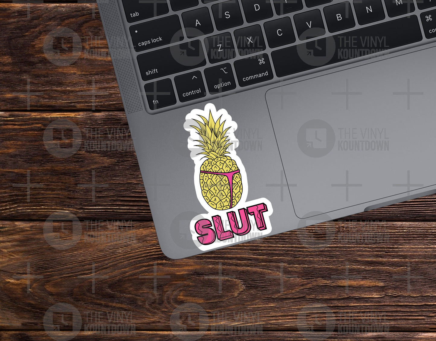 Pineapple Slut | Funny Brooklyn, NYPD, Pineapple, 99 Sticker for Laptop, Water Bottle, Computer | High Quality Vinyl Sticker