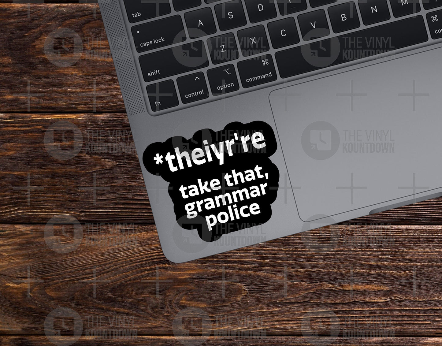 Theiyr're Take That, Grammar Police | Funny Sarcastic Grammar Sticker for Laptop, Water Bottle, Planner, Journal | Quality Vinyl Sticker