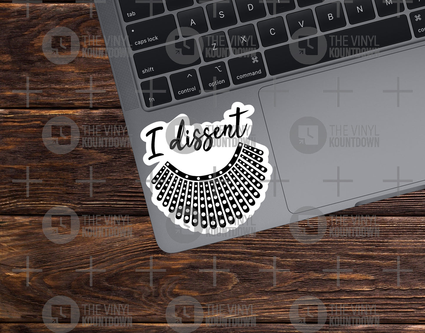 I Dissent | Ruth Bader Ginsburg Collar | Feminist Sticker for Laptop, Water Bottle, Notebook, Journal, PC, Flask | Quality Vinyl Sticker